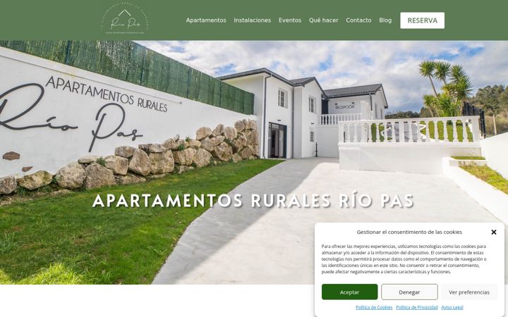 Screenshot of apartamentosriopas.com