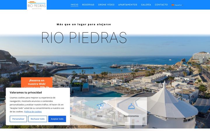 Skjermbilde av apartamentosriopiedras.com