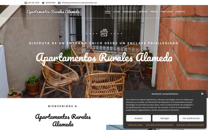 Skjermbilde av apartamentosruralesalameda.com