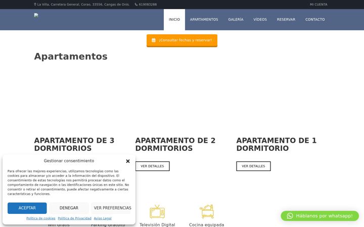 Skjermbilde av apartamentosruraleslavina.com