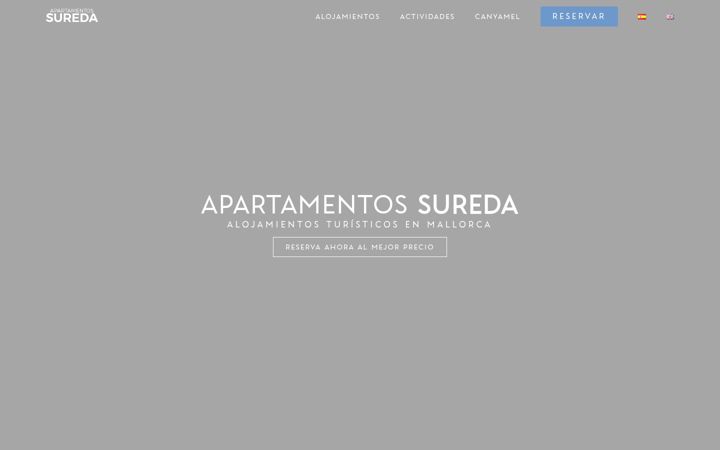 Screenshot of apartamentossureda.com
