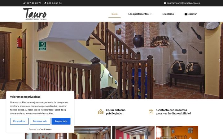 Screenshot of apartamentostauro.com