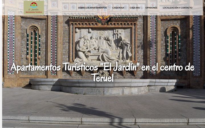 Screenshot of apartamentosturisticoseljardin.es