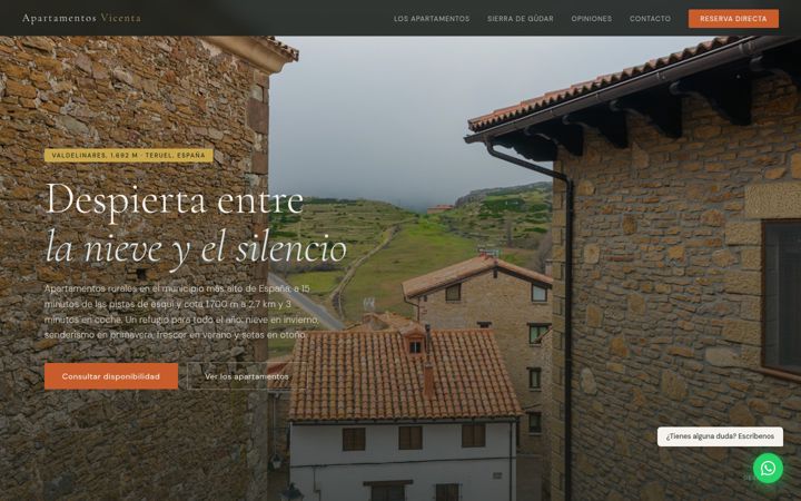Screenshot of apartamentosvicenta.com