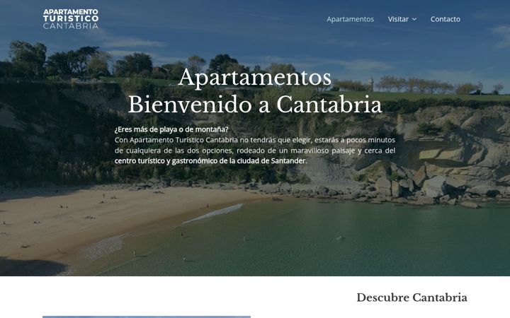 Screenshot ta' apartamentoturisticocantabria.es