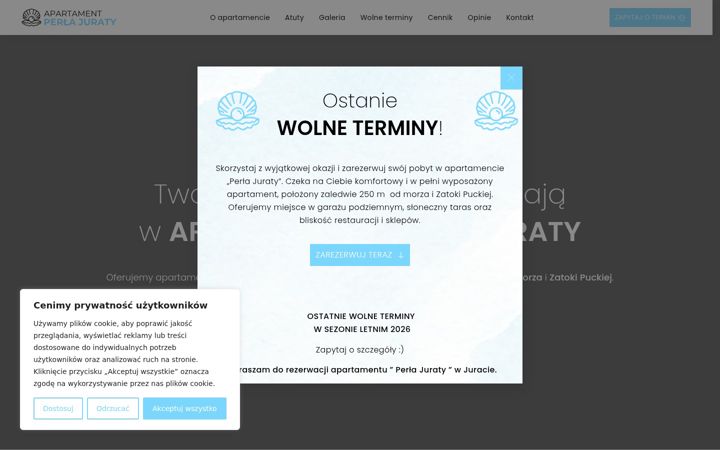 Screenshot of apartamentperlajuraty.pl