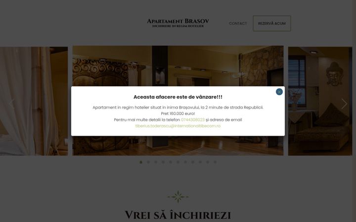 Screenshot of apartamentregimhotelierbrasov.ro