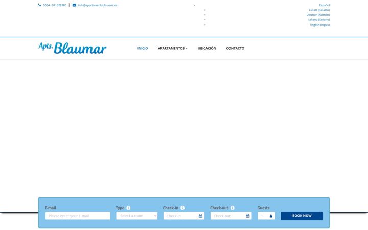 Screenshot ta' apartamentsblaumar.es