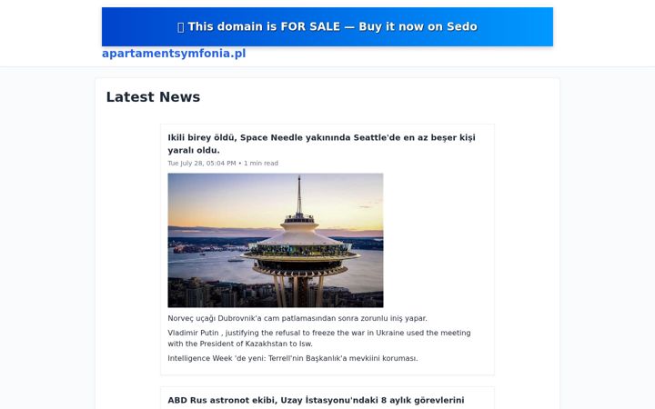 Screenshot of apartamentsymfonia.pl