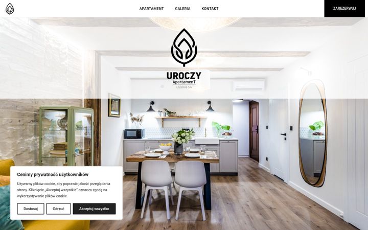 Screenshot of apartamenturoczy.pl