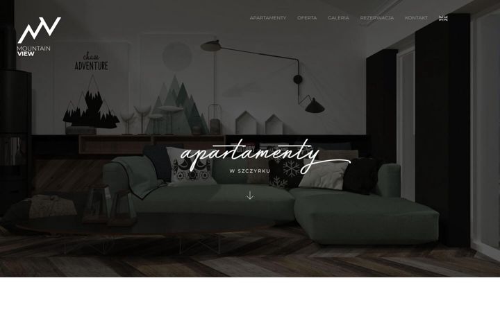 Captură de ecran a apartamentwszczyrku.pl