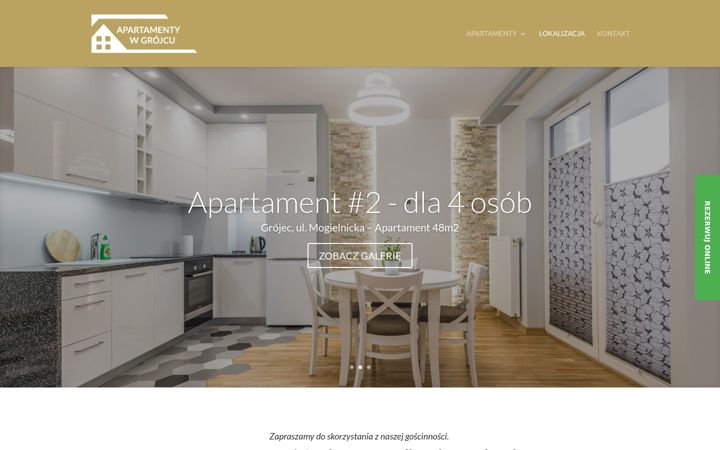 Zrzut ekranu apartamenty-grojec.pl