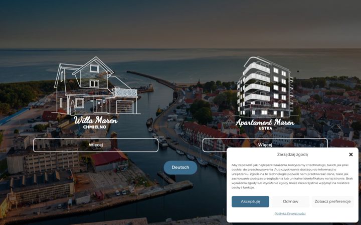 Zrzut ekranu apartamenty-maren.pl