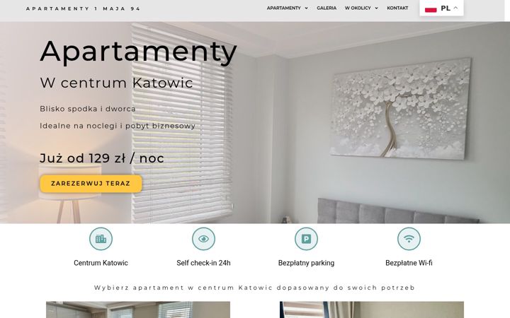 Zrzut ekranu apartamenty1maja94.pl