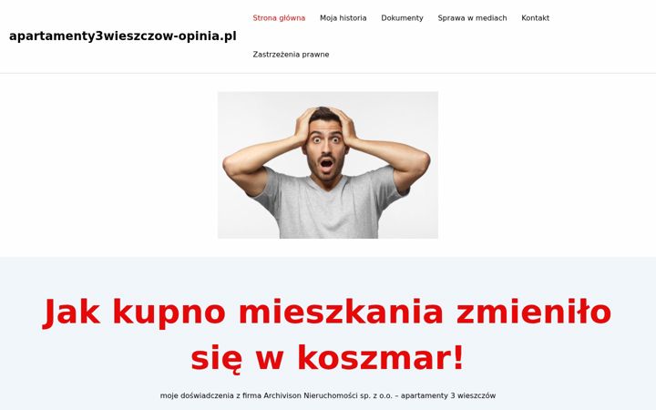 Zrzut ekranu apartamenty3wieszczow-opinia.pl