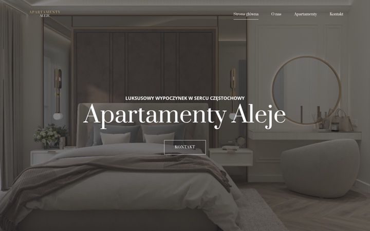 Zrzut ekranu apartamentyaleje.pl