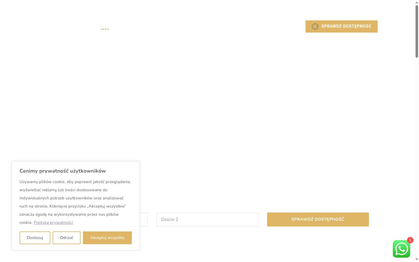 Captura de ecrã do banner de consentimento apresentado antes de qualquer interação