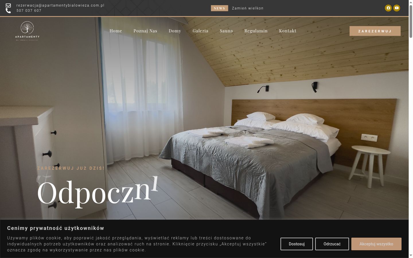 Sutikimo reklamjuostės, rodytos prieš bet kokią sąveiką, ekrano kopija