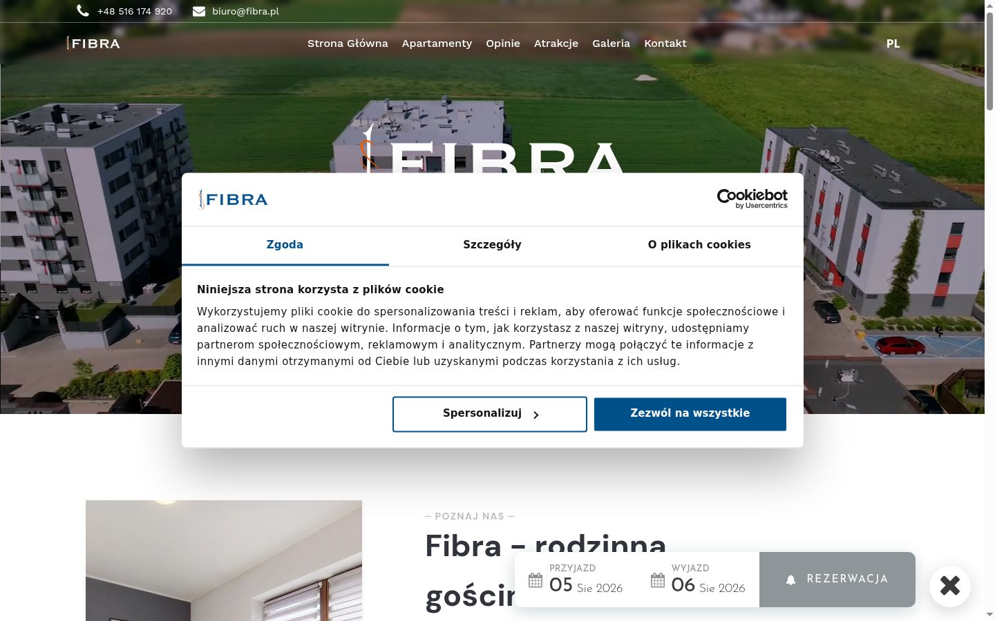 Captură de ecran a bannerului de consimțământ afișat înainte de orice interacțiune