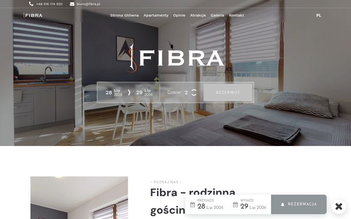 Captura de ecrã de apartamentyfibra.pl