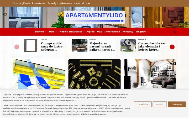 Ekrano kopija apartamentylido.pl