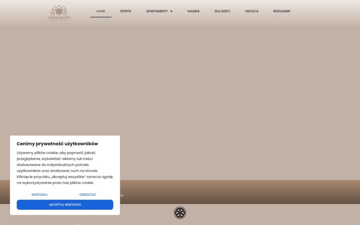 Screenshot of apartamentymaleciche.com