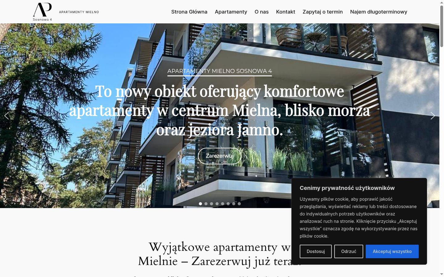 Zrzut ekranu banera zgody wyświetlanego przed jakąkolwiek interakcją