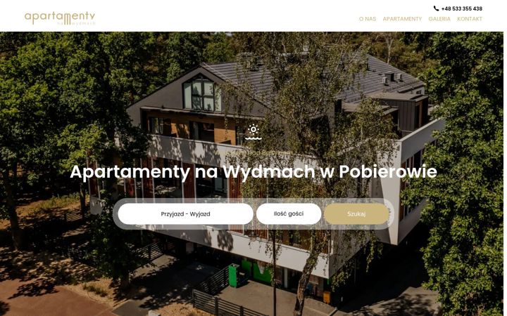 Screenshot ta' apartamentynawydmach.pl
