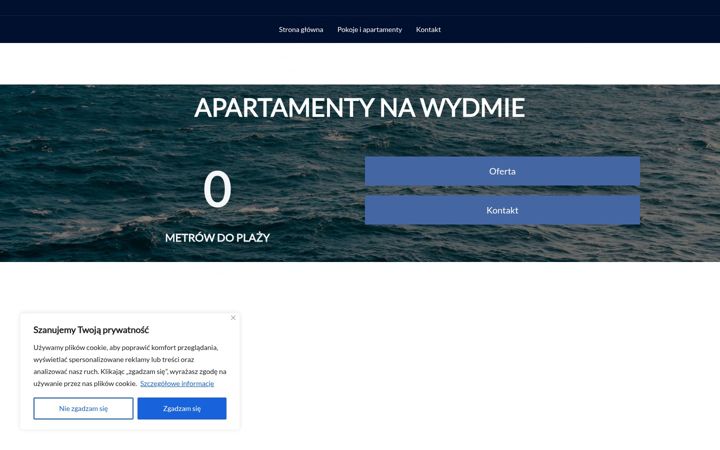 Screenshot ta' apartamentynawydmie.eu