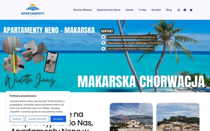 Screenshot ta' apartamentyneno-makarska.eu