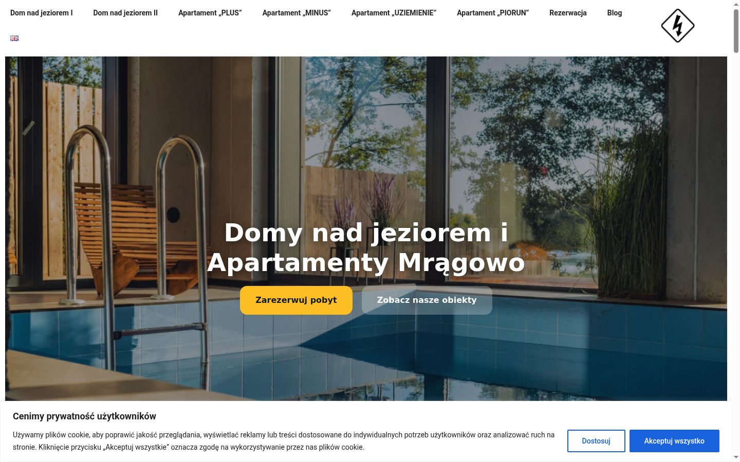 Zrzut ekranu banera zgody wyświetlanego przed jakąkolwiek interakcją