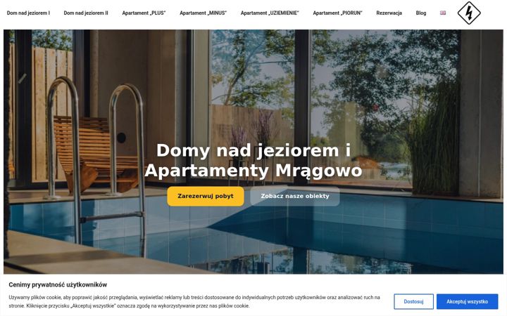 Zrzut ekranu apartamentypodnapieciem.pl