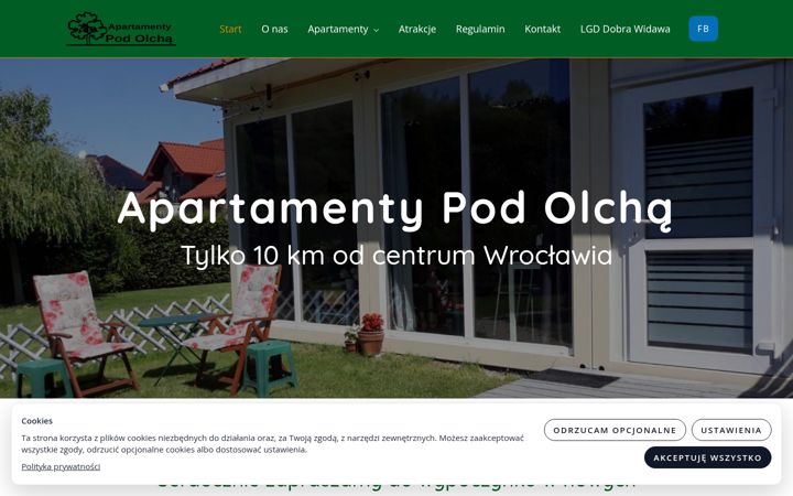 Zrzut ekranu apartamentypodolcha.pl