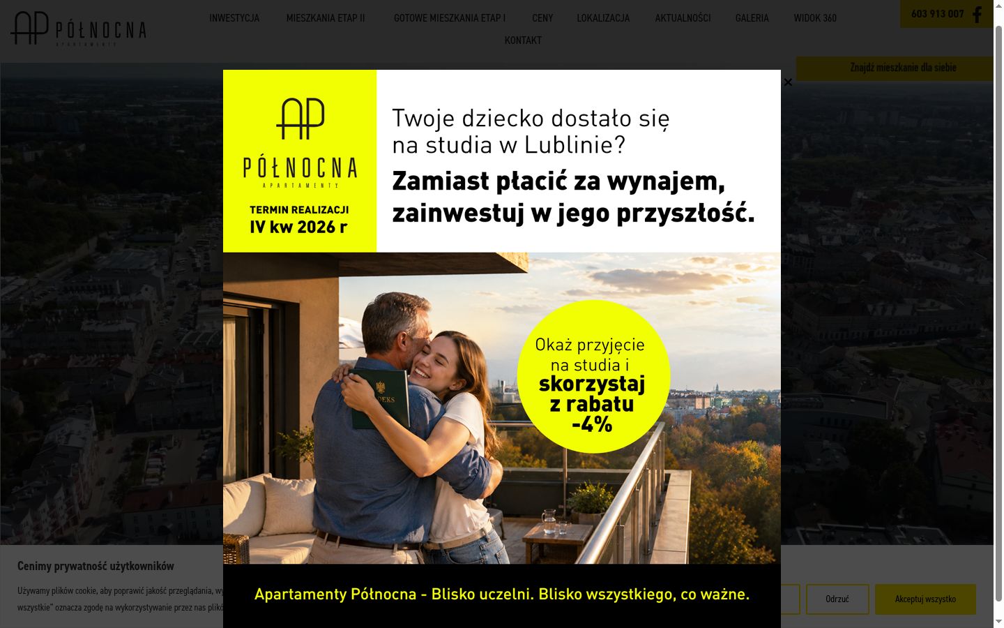 Screenshot tal-banner tal-kunsens muri qabel kwalunkwe interazzjoni