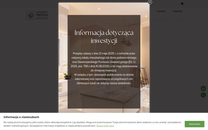 Zrzut ekranu apartamentyrevital.pl