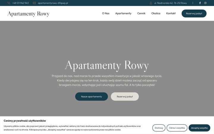 Screenshot of apartamentyrowy.eu