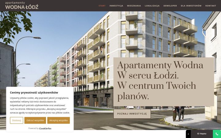 Screenshot of apartamentywodna.pl