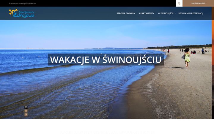 Screenshot of apartamentyzdrojowa.eu