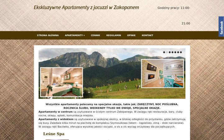 Screenshot of apartamentzjacuzzi.com