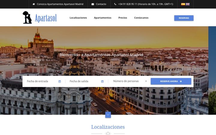 Screenshot of apartasol.com