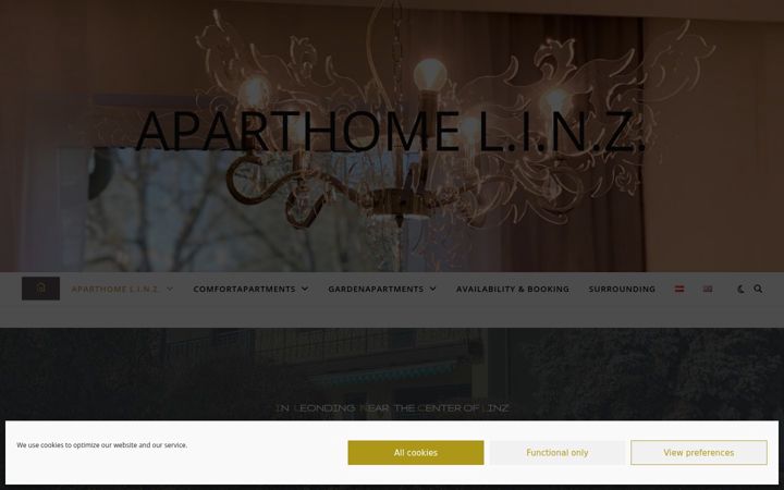Screenshot of aparthomelinz.at