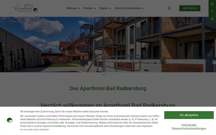 Screenshot of aparthotel-badradkersburg.at