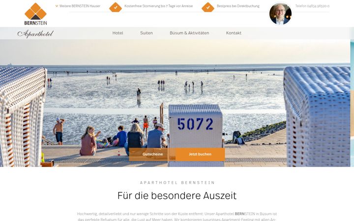Screenshot of aparthotel-bernstein.de