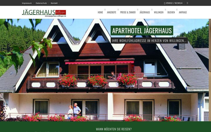 Zrzut ekranu aparthotel-jaegerhaus.de
