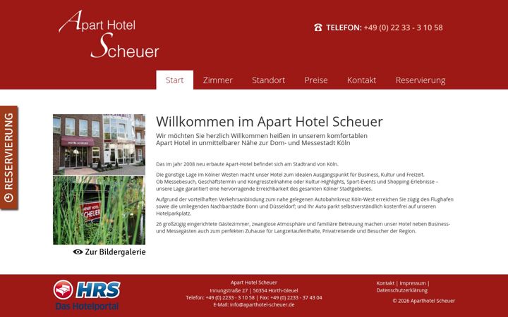 Zrzut ekranu aparthotel-scheuer.de