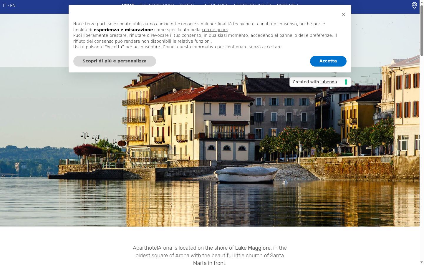 Screenshot του banner συγκατάθεσης που εμφανίστηκε πριν από οποιαδήποτε αλληλεπίδραση