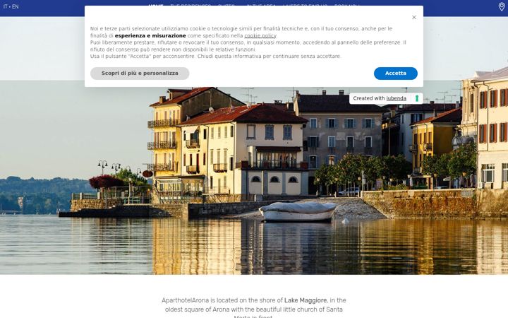Snimka zaslona za aparthotelarona.com