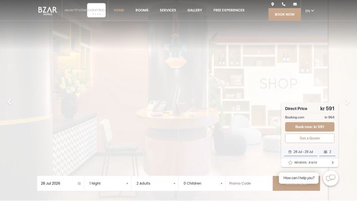 Screenshot of aparthotelcolomboroma.it