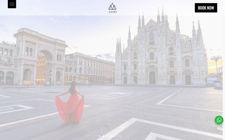 Snímek obrazovky aparthotelduomo.com