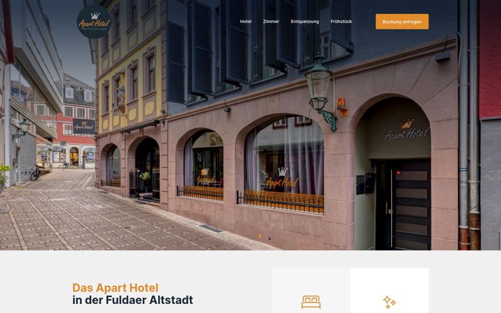 Екранна снимка на aparthotelfulda.de